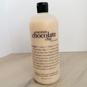 Philosophy Coconut Chocolate Chip Ice Cream Shower Gel • Rare • Discontinued